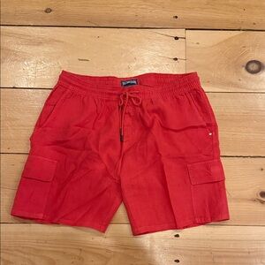 Vilebrequin Men's Red Cargo Shorts
